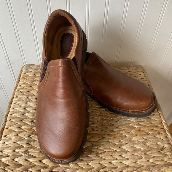 Born Mens Sawyer Loafers Leather Shoes US Size 12 Brown Dress Style Genuine Slip main image 5